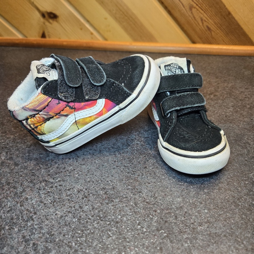 Van‎ Skater Shark Shoes Little Toddler 4.5 Sunset Sneakers